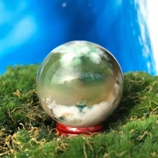 Esfera de quartzo ágata flor de cerejeira verde natural 100G amostra de bola de cristal comprar usado  Enviando para Brazil