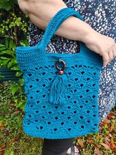 Sac cabas bleu d'occasion  Sainte-Geneviève-des-Bois