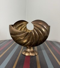 Vintage brass nautilus for sale  LONDON