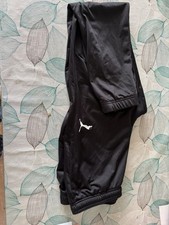 Puma black trackies for sale  AXMINSTER