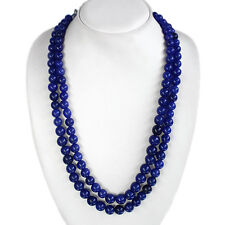 Top Qualidade Venda 657.00 Cts Natural Safira Azul Linha 2 Contas Redondas Colar, usado comprar usado  Enviando para Brazil