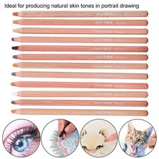 12 peças lápis pastel macio tom de pele profissional lápis pastel desenho comprar usado  Enviando para Brazil