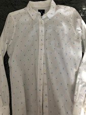 Weiße bluse blauen gebraucht kaufen  Mettmann