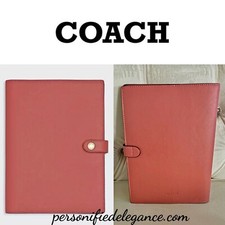 Caderno planejador diário diário Coach Taffy ouro rosa couro liso, usado comprar usado Caderno planejador diário diário Coach Taffy ouro rosa couro liso, usado comprar usado  Enviando para Brazil