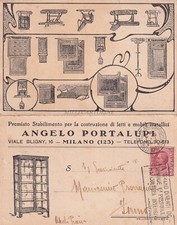 Milano cartolina pubblicitaria usato  Roma