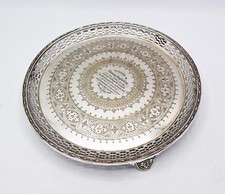 BANDEJA DE APRESENTAÇÃO FINA VICTORIAN ELKINGTON & CO OPENWORK c1878 comprar usado  Enviando para Brazil