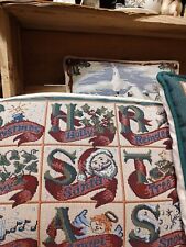 Christmas tapestry pillows for sale  Neeses