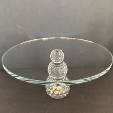 Suporte para bolo de vidro cristal 11" mesa para bolo de casamento aniversário suporte para exibição presente comprar usado  Enviando para Brazil