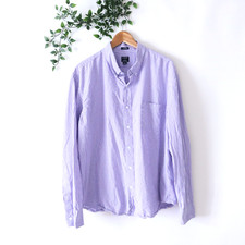 Camisa masculina J.Crew flexível lavada fina desdobrada roxa xadrez botão tamanho XXL comprar usado  Enviando para Brazil