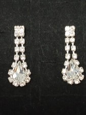 Rhinestone earrings drop for sale  Fort Walton Beach
