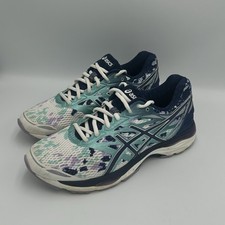 Tênis de corrida ASICS Gel Cumulus 18 branco azul T780N branco azul tamanho 8.5 comprar usado  Enviando para Brazil