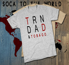 Camiseta Trinidad Trinidad bandeira Trinidad e Tobago TNT Carnaval Soca BRANCA camiseta P-2XL, usado comprar usado  Enviando para Brazil