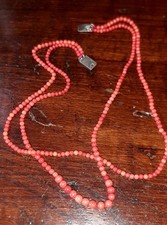 Collana fili corallo usato  Latina