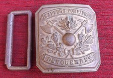 Plaque ceinturon sapeurs d'occasion  Agen