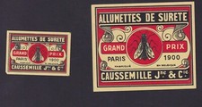 Ancienne étiquette allumettes d'occasion  France