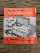 Inserção de publicidade de som fônico estéreo vintage PHILCO. Rádios AM FM dos EUA 1957 comprar usado  Enviando para Brazil