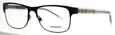 Óculos masculino BURBERRY BE1289 1007 preto retangular aro completo 55-16-140 B:39 comprar usado  Enviando para Brazil