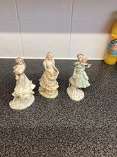 Coalport figurines ladies for sale  THETFORD