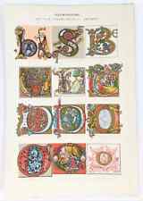 Illuminated manuscript letters for sale  NORWICH