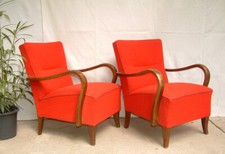 Par de poltronas Art Deco, cadeiras de coquetel Club. Antigo Halabala Vintage 1920., usado comprar usado  Enviando para Brazil
