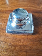 1922 silver inkwell for sale  CHELTENHAM