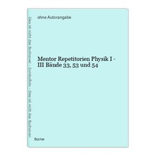 Mentor repetitorien physik gebraucht kaufen  Buttenwiesen