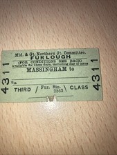Railway. ticket . for sale  WOLVERHAMPTON