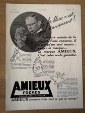 Publicité 1934 amieux d'occasion  Bordeaux-