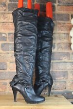 Black leather thigh for sale  BOSTON