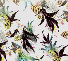Tecido de algodão vintage Cranston peixe tropical design grande costurar colcha artesanato 3 jardas comprar usado  Enviando para Brazil