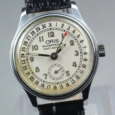 [Exc+5] Oris 6651 ponteiro data mostrador creme pequenos segundos manual relógio masculino JAPÃO comprar usado  Enviando para Brazil