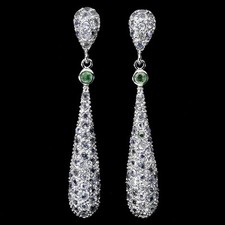 925 Pendientes de Plata de Ley Redondo Esmeralda Tanzanita Gema Natural Joyería comprar usado  Enviando para Brazil