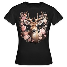 Hirsch blumen trachtenshirt gebraucht kaufen  Leipzig