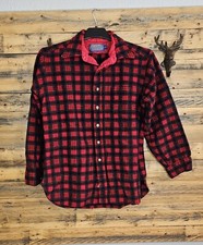 Camisa de lã virgem vermelha MacDuff xadrez tartan década de 1960 vintage infantil tamanho G pendleton comprar usado  Enviando para Brazil