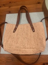 Bolsa tote de palha natural Rag N Bone 2 vias comprar usado  Enviando para Brazil