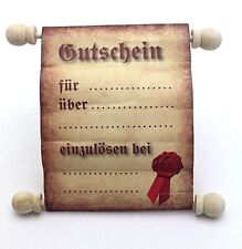 Geschenkgutschein gutscheinrol gebraucht kaufen  Halstenbek