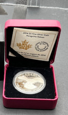 2014 Canadá $5 prata fina 1 Oz moeda Peregrine Falcon sem caixa externa comprar usado  Enviando para Brazil