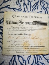 Biglietto camera dei usato  Acireale
