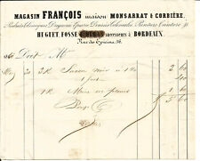 Bordeaux facture 1850 d'occasion  Villenave-d'Ornon