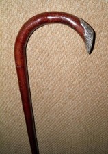 Bastão de caminhada vitoriano madeira cerejeira bengala bengala Hallmarked 1896 extremidade de cabo prata comprar usado  Enviando para Brazil