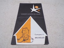 1958 CAMPING OFICIAL ACAMPAMENTO PARA A FEIRA MUNDIAL DE BRUXELAS EXPO 58 BROCHURA comprar usado 1958 CAMPING OFICIAL ACAMPAMENTO PARA A FEIRA MUNDIAL DE BRUXELAS EXPO 58 BROCHURA comprar usado  Enviando para Brazil