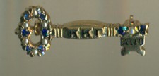 Chaveiro Kappa Kappa Gamma KKG Sorority Frat vintage Geórgia ouro maciço - WoW! comprar usado  Enviando para Brazil