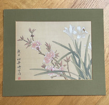 Peinture chinoise soie d'occasion  Boulogne-Billancourt