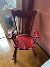 Sedia dondolo vintage usato  Italia
