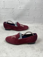 Chinelos de veludo sob medida Inglaterra vintage EUA7 sapatos de luxo muito raros comprar usado  Enviando para Brazil