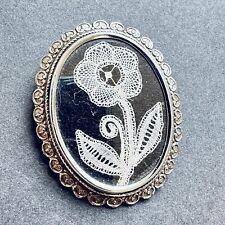Vintage brooch white for sale  HOLMFIRTH