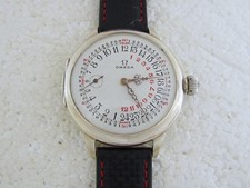 Omega 24 horas dia e noite antigo 1923-1929 relógio suíço incrível art déco prata comprar usado  Enviando para Brazil