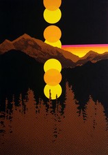 Hand signed abstract for sale  Aurora