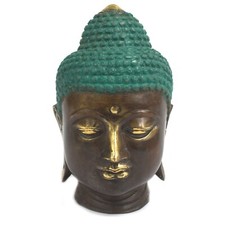 Brass buddha head for sale  LONDON