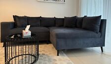 Eck sofa dunkel gebraucht kaufen  Unterschleißheim